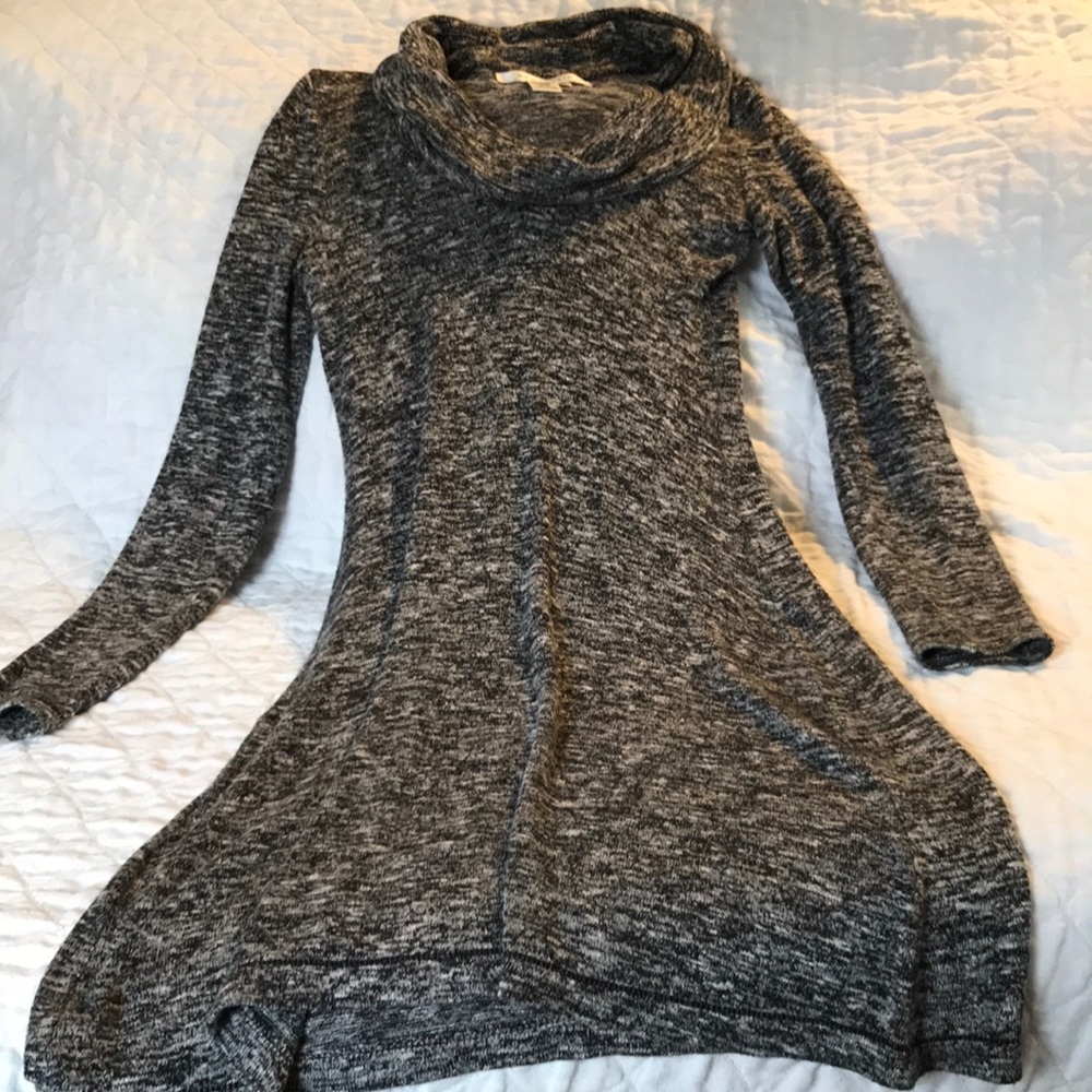 Max Studio black cowl neck dress